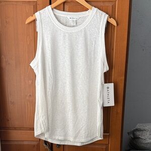 Athleta Classic White Breezy Tank Top